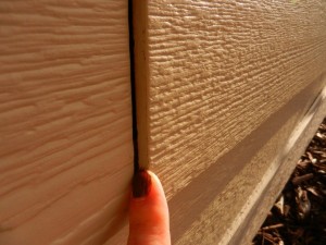 CertainTeed siding - Warped so edges uneven.