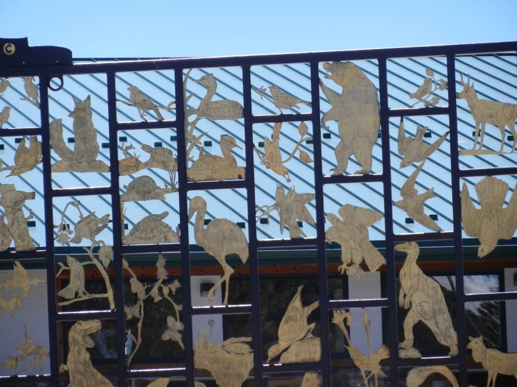 Closer view of the Nature Gates and the contributions of Korczack's children.