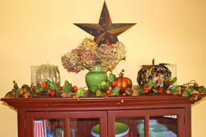 Kitchen cabinet fall display