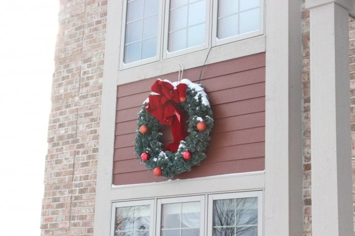 Outdoor Christmas decorations.