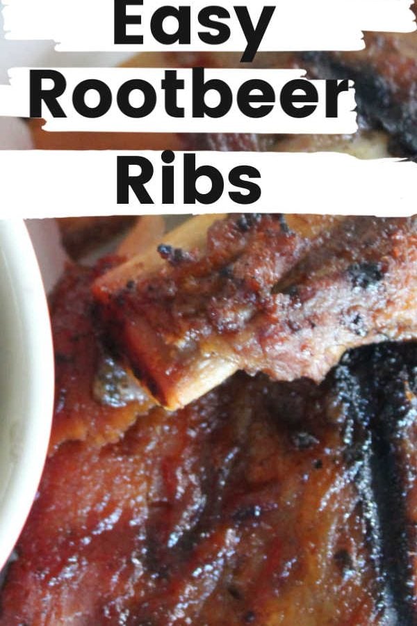 close up of grilled rootbeer ribs