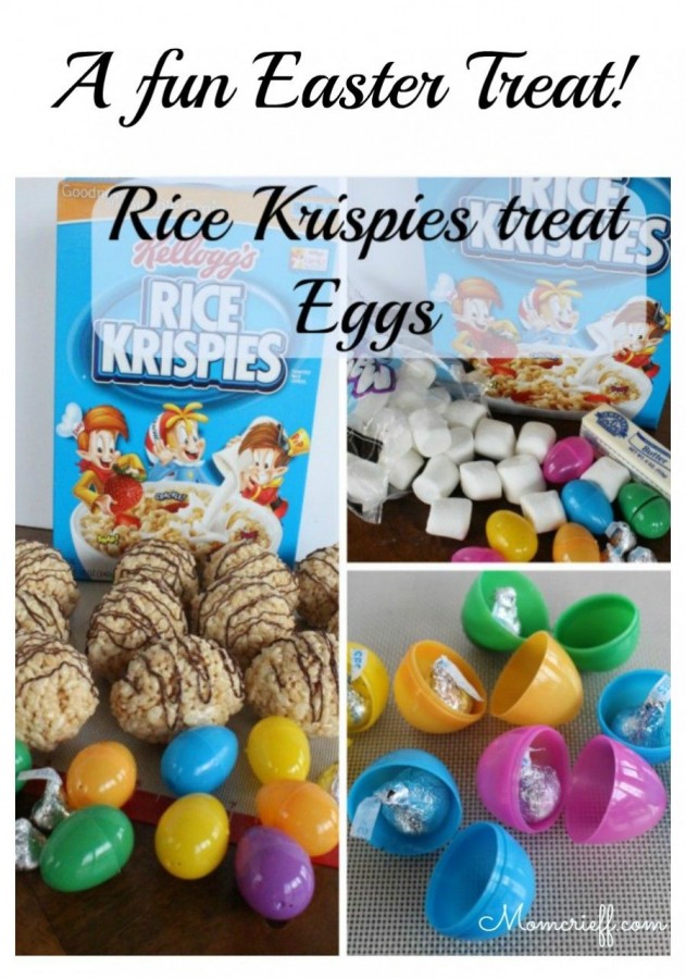 Easter - Rice Krispies Treat Eggs! - Momcrieff