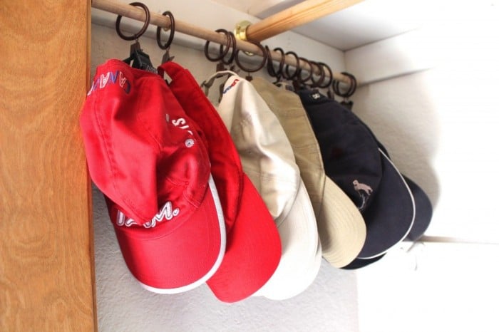 ball cap storage