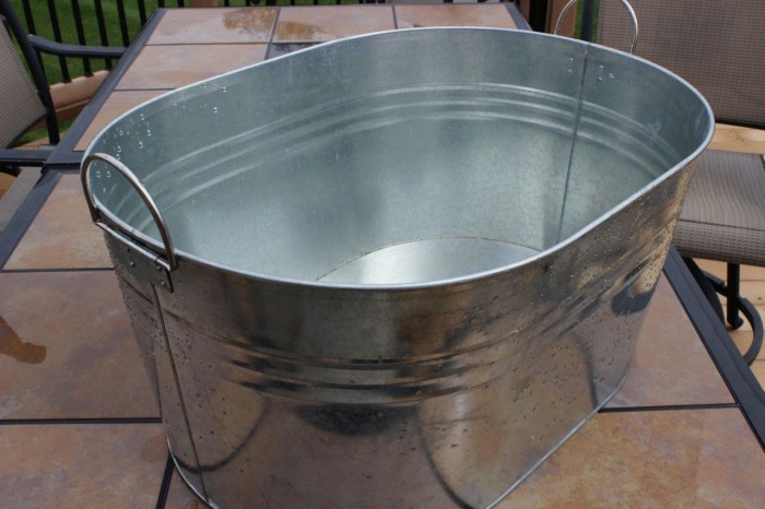 galvanized steel container