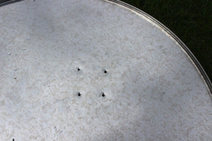holes placed in bottom of planter