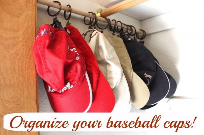 organize ball caps