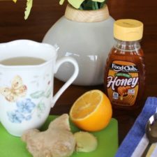 ginger lemon tea with honey