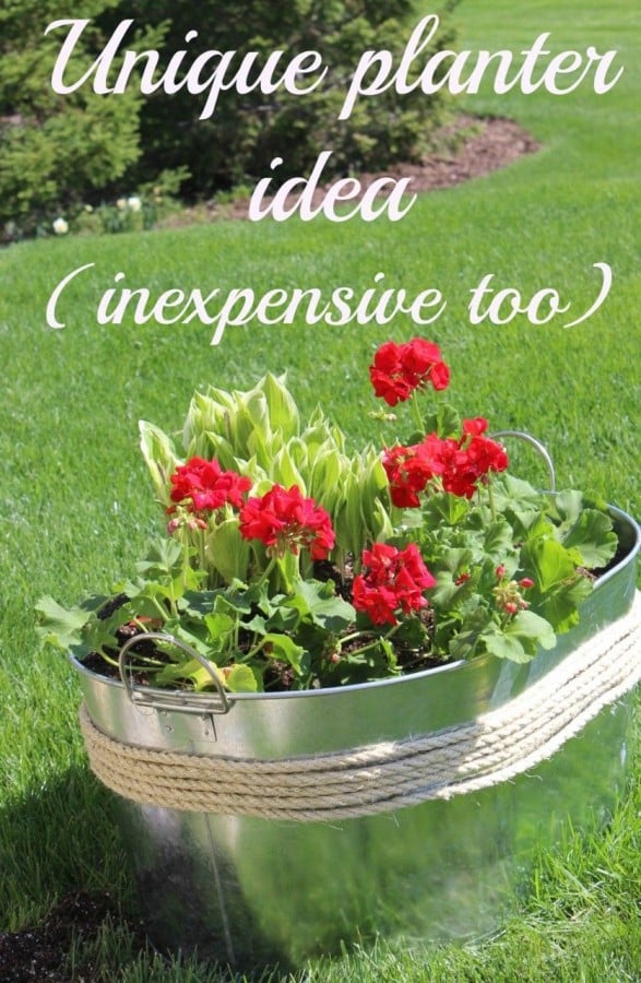 Make Your Own Unique Flower Planter Container Idea Inexpensive Make Your Own Unique Flower Planter Container Idea Inexpensive Too