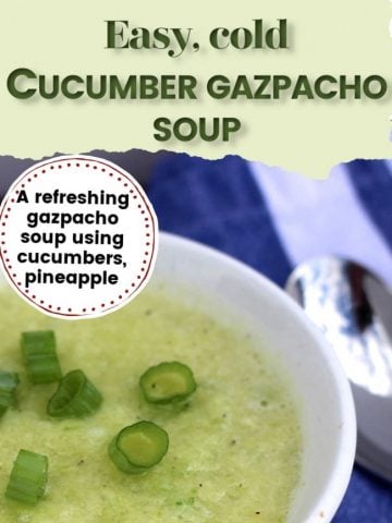 cold cucumber gaspacho soup