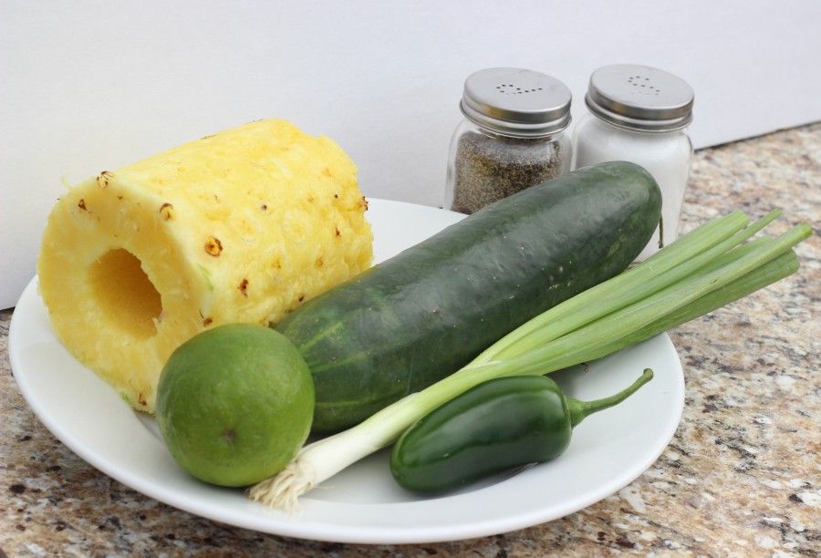 Cool Cucumber & Pineapple Gazpacho ingredients
