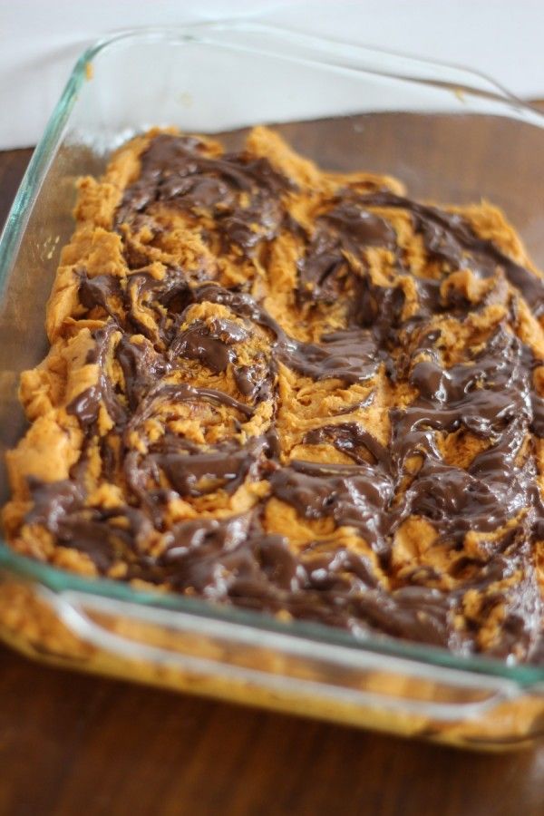pumpkin nutella squares