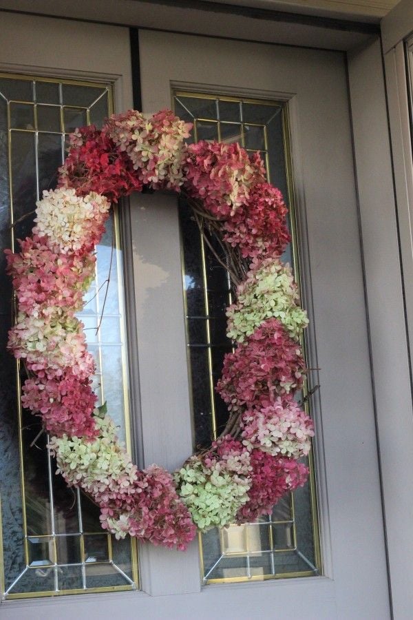 hydrangea wreath