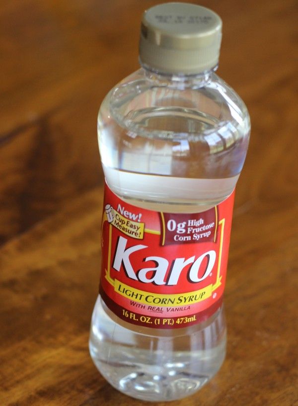 A bottle of Karo syrop used to make Scotcheroos (aka Special K bars)