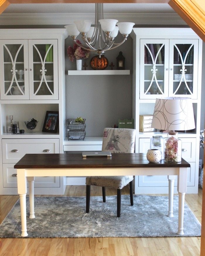 My dining room turned home office. - Momcrieff