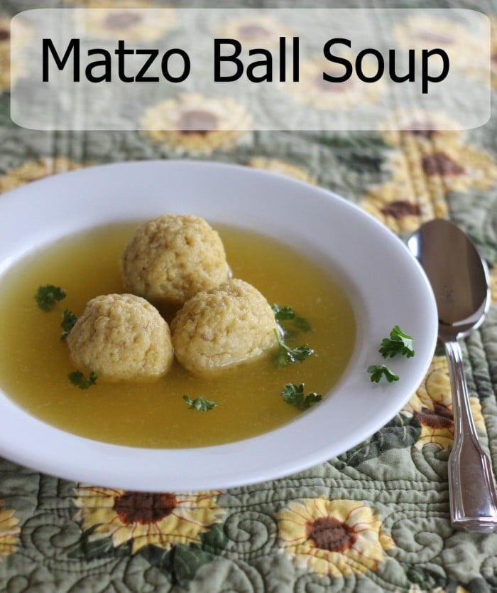 Matzo ball soup. My personal comfort food. Easy, delicious and a nice alternative to chicken noodle soup!
