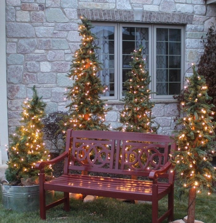 christmas bench