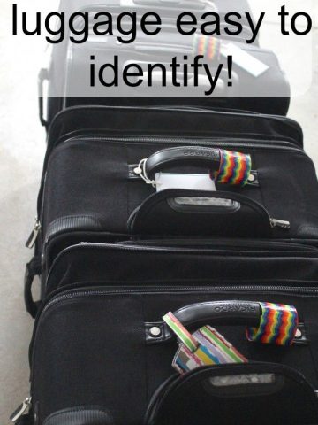 Mark your suitcases this way. Easy to identify luggage!