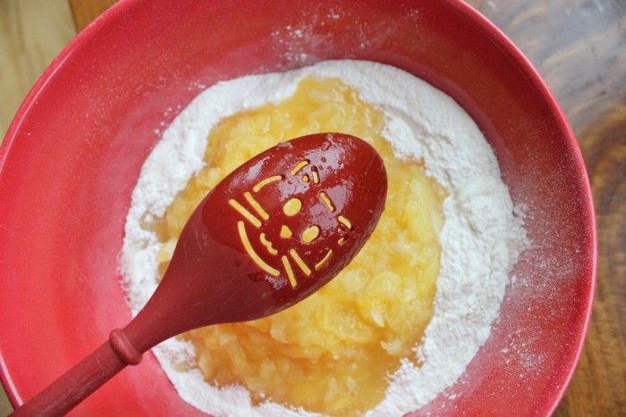 Three ingredient pineapple cupcakes with cherries