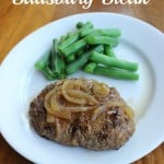Salisbury Steak. Also known as hamburger steak and gravy by my family. Everyone loves it. And, it's easy to make!