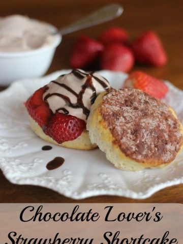 Chocolate Lover's Strawberry Short Cake. A beautiful, but easy, and fun dessert! Who could say 'no' to this??