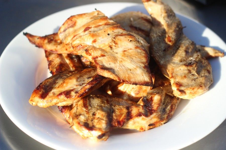 Easy three ingredient chicken marinade.