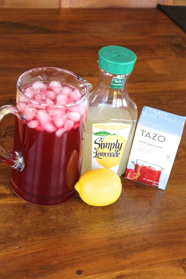 Passion Fruit and Lemonade Iced Tea.