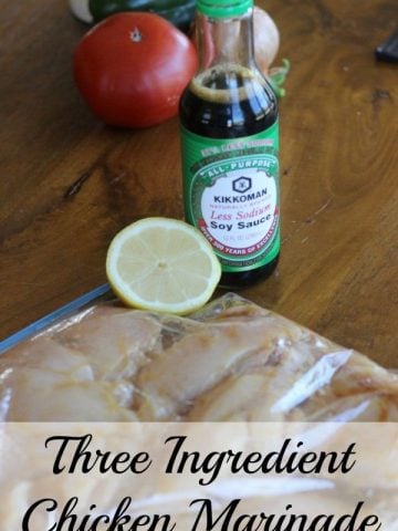 Three ingredient chicken marinade
