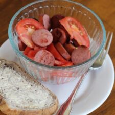 Tomato and Kielbasa salad