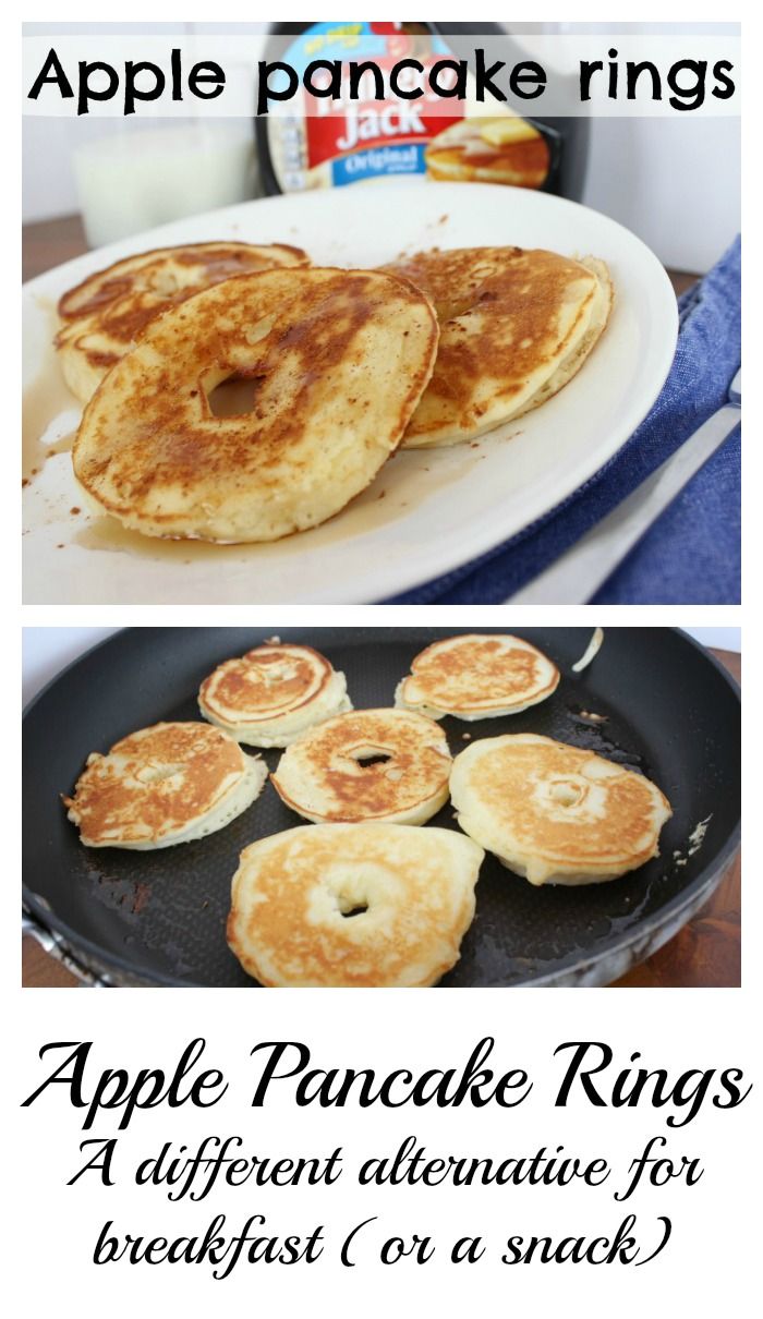 Apple pancake rings - as breakfast or after school snack! - Momcrieff