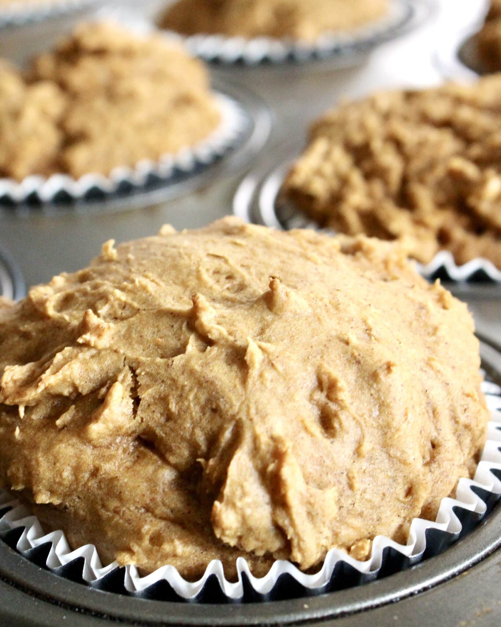 Two ingredient pumpkin spice muffins