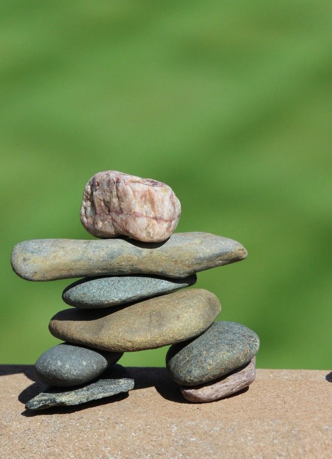 Build stone men. A fun and easy activity that doesn't cost a thing!