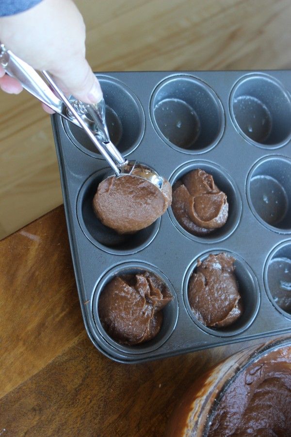 Chocolate pumpkin muffins