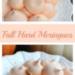 Fall hard meringues. Easy to make! These crunchy, melt in your mouth meringues are wonderful with your coffee, as dessert or for a treat.
