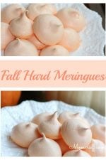 Fall hard meringues. Easy to make! These crunchy, melt in your mouth meringues are wonderful with your coffee, as dessert or for a treat.