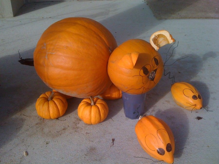 Porch and Pumpkin