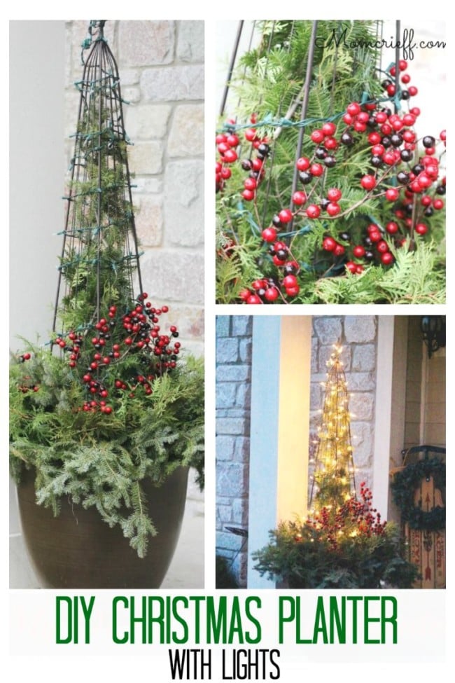 Outdoor Christmas Planter - Momcrieff