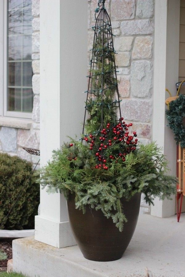 DIY Christmas Planter