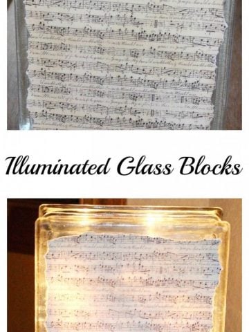 Illuminated Glass Blocks. Easy to make. Use them to illuminate dark corners in your house. Or, put on a timer and set for early in the morning. That way you don't walk into a dark kitchen in the morning!