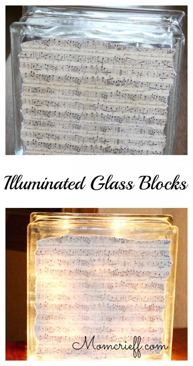 Illuminated glass block brighten dark corners! Momcrieff