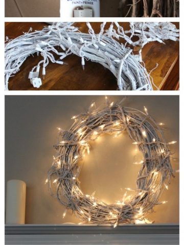 My White Christmas Wreath. This DIY cost less than $10!