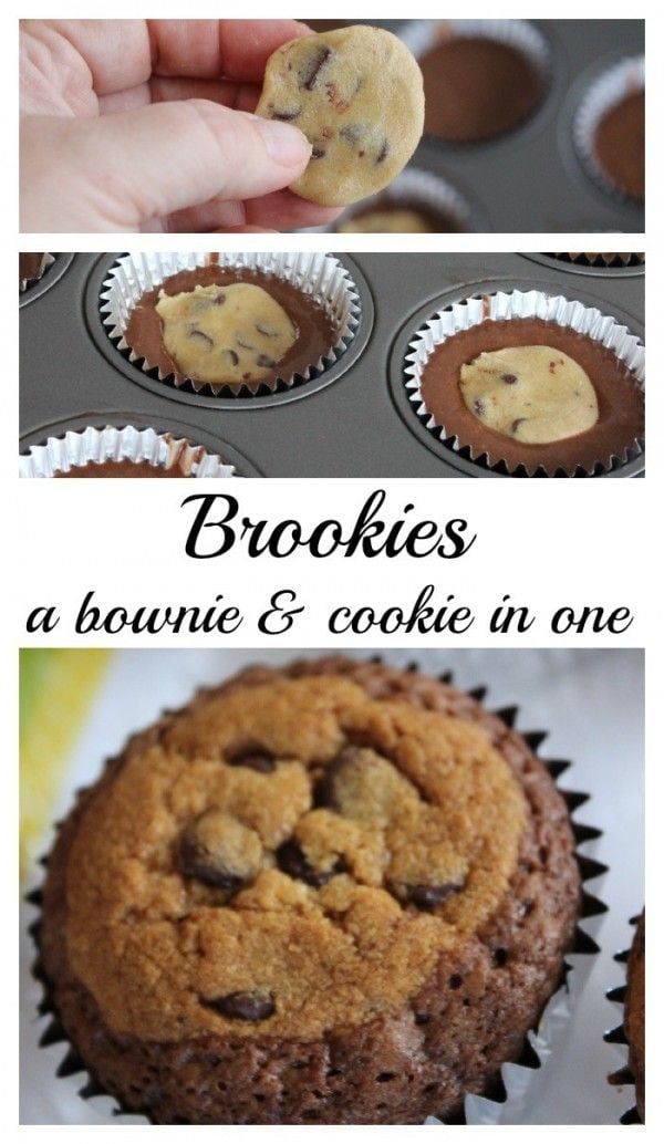 Brookie - A brownie and cookie in one.