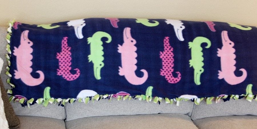 no sew fleece blanket