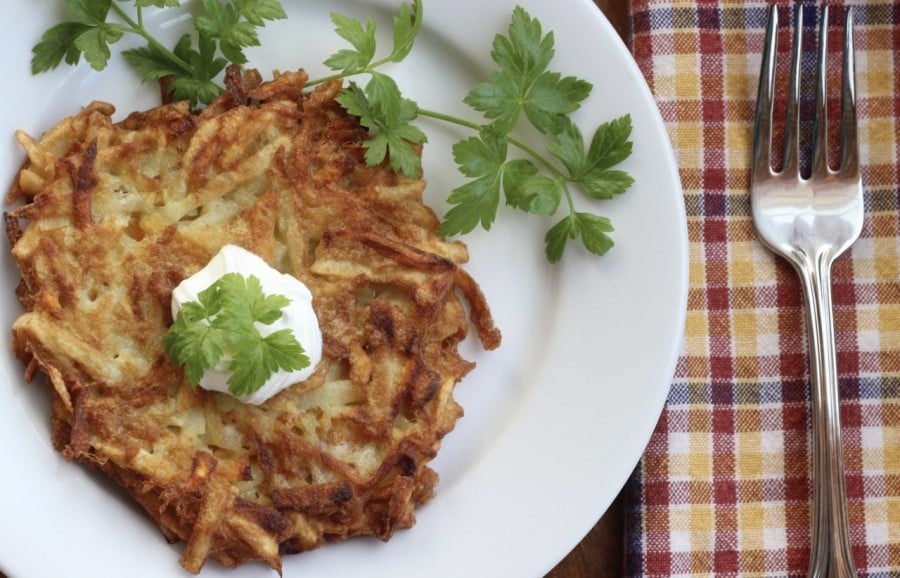 Hungry Couple: Oven Baked Potato Pancakes (Latkes)