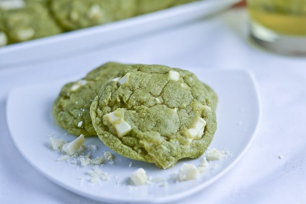 White Chocolate Green Tea cookies