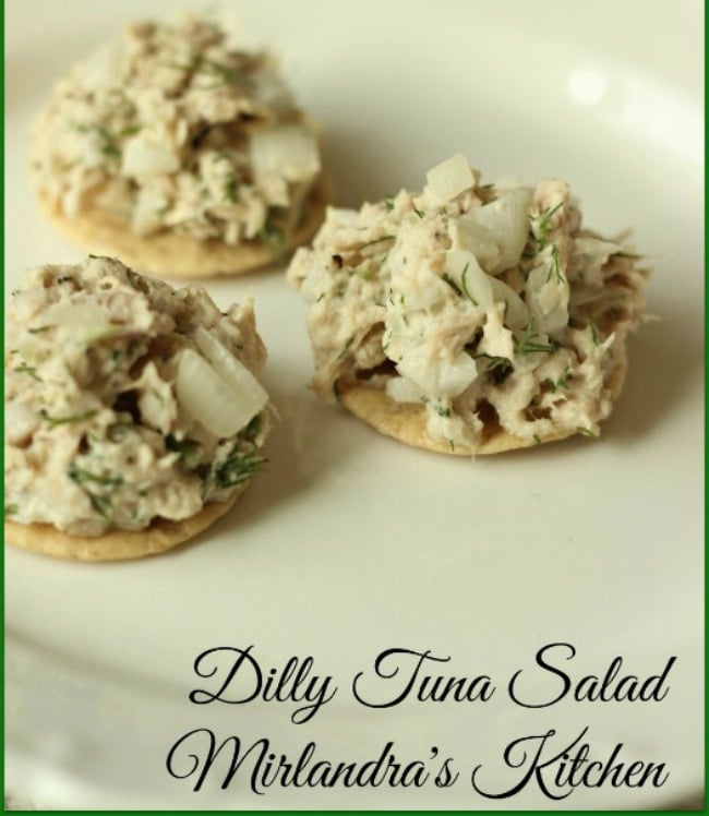 Tuna Salad on crackers