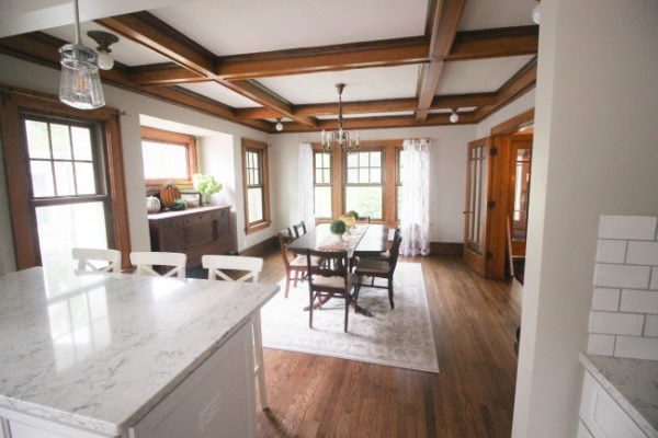 A view of the original 1923 dining room.