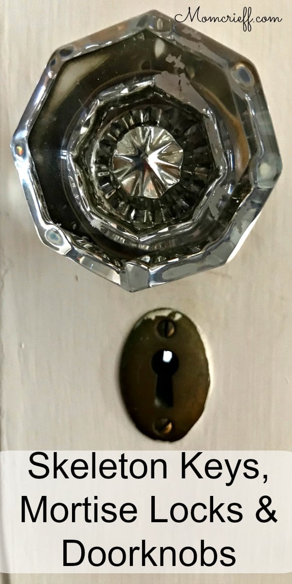 Mortise lock and crystal doorknob