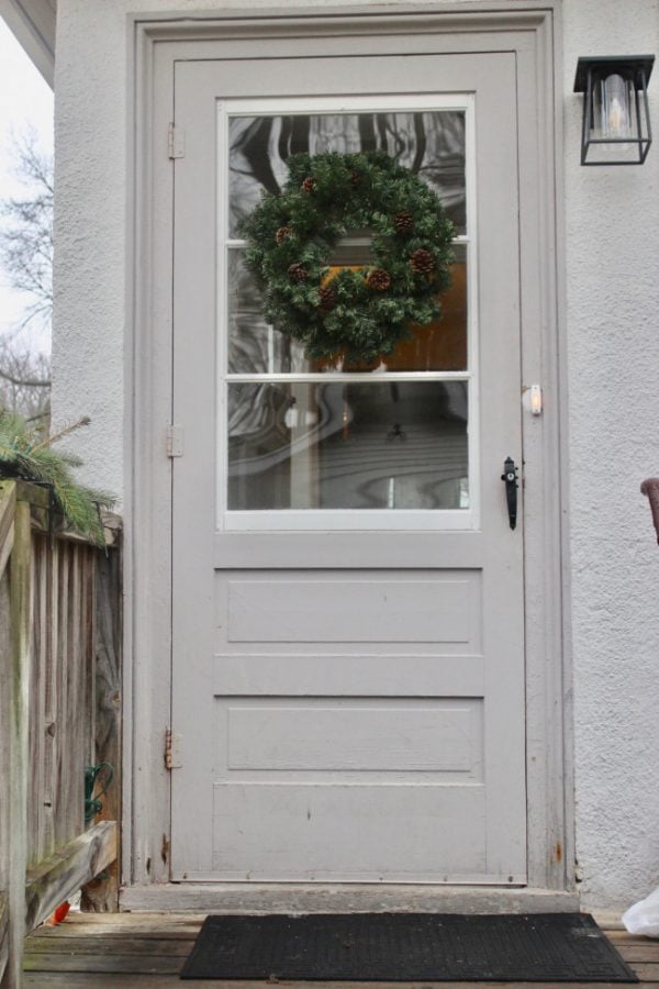 Storm window inserted into my storm door.