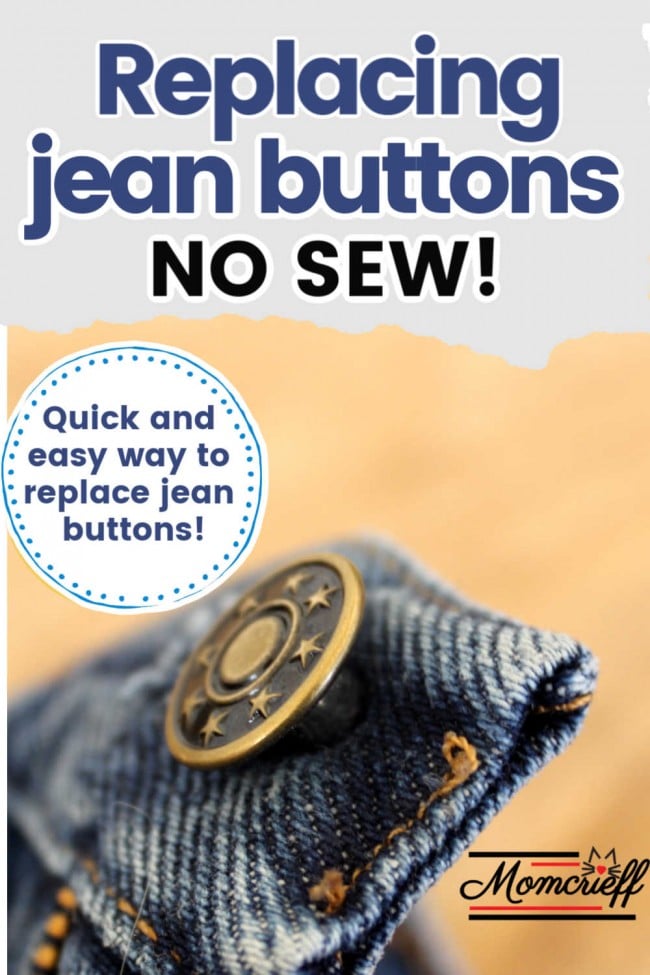 Jeans Buttons Denim Replacement for DIY Trousers Jacket and Coats