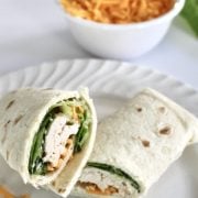 roasted chicken caesar salad wrap